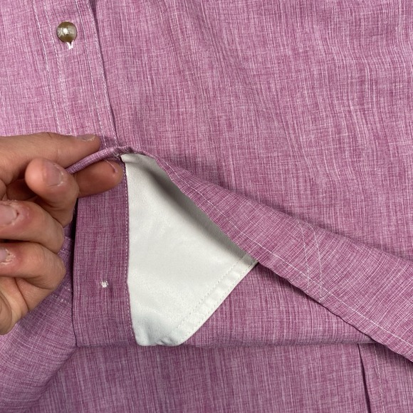 Orvis Tech Chambray Shirt Women's XL Pink Stretch Long Sleeve Fishing - Picture 7 of 11